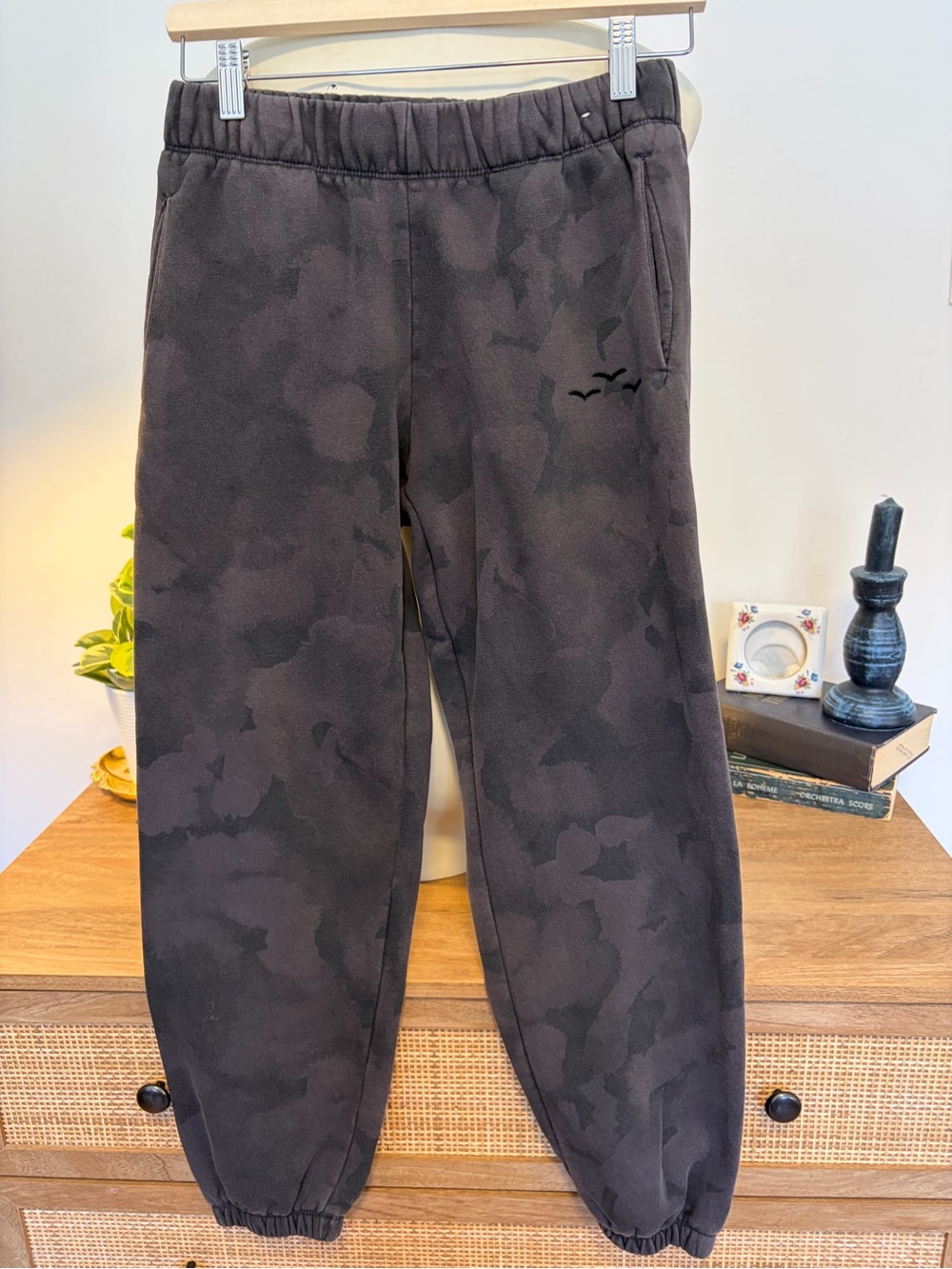 Lazypants Black Camo Fleece Joggers